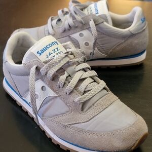 Saucony Jazz Low Pro Sneakers Gray White and Blue